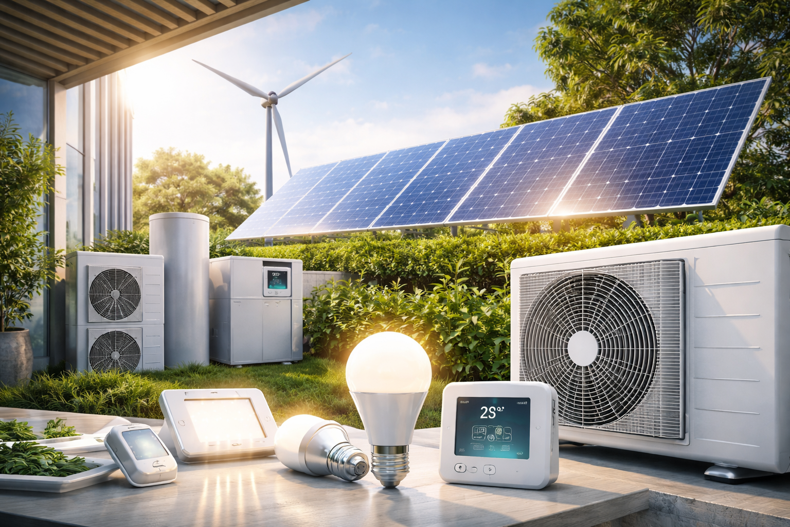 Eficiencia energética, renovables, iluminación y climatización eficiente